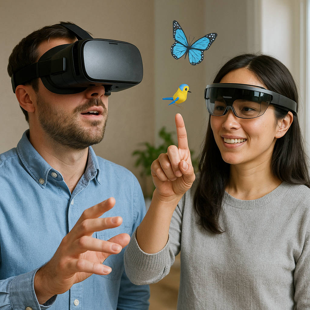 「AR」と「VR」を比較