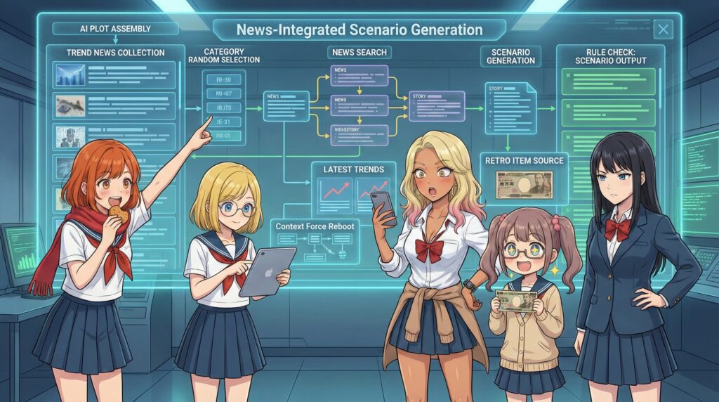 4. 【脳】の技術：ニュース統合型シナリオ生成