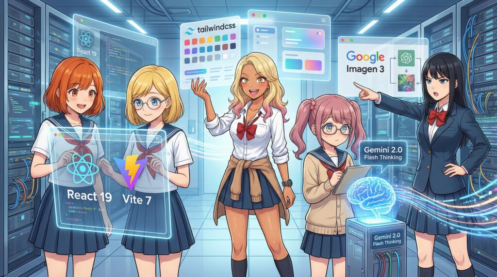 2. 技術スタック：React 19 × Gemini 2.0 Thinking